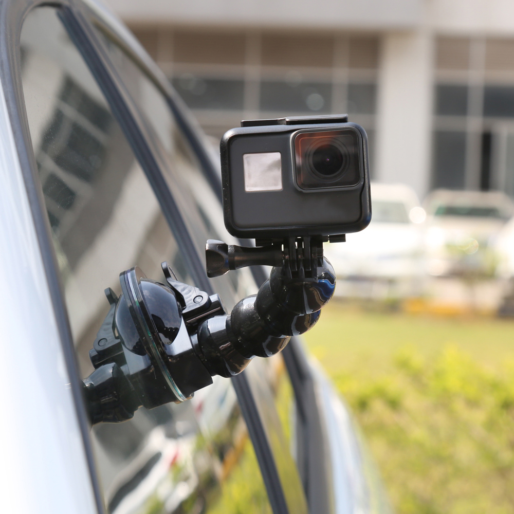Portable Outdoor Suction Cup Tripod Holder Flexible Arm for Camera Dash-Cam